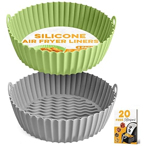 RIAMU Reusable Silicone Air Fryer Liners Cover