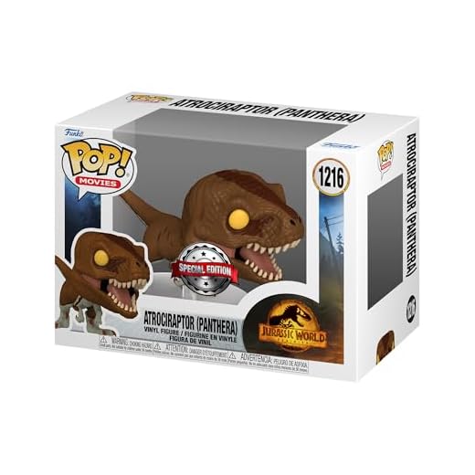 Funko Pop! Movies: JW3 - Atrociraptor - (Panthera) - Jurassic World 3 - Figura de Vinilo Coleccionable - Idea de Regalo - Mercancia Oficial - Juguetes para Niños y Adultos - Movies Fans