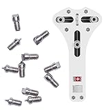 Lieferung in Aufbewahrungsbox mit Hartschaumeinlage inkl. Metallschiene zum Messen des Spannbereiches.