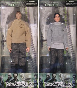 Matrix Neo & Trinity 12" Real World Action Figure Set of 2