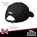 Disney Minnie Mouse Dad Hat, Cotton Adjustable Baseball Cap with Bow and Curved Brim, Black, One Size