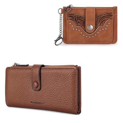Montana West Long Bifold Wallet and Credit Card Holder