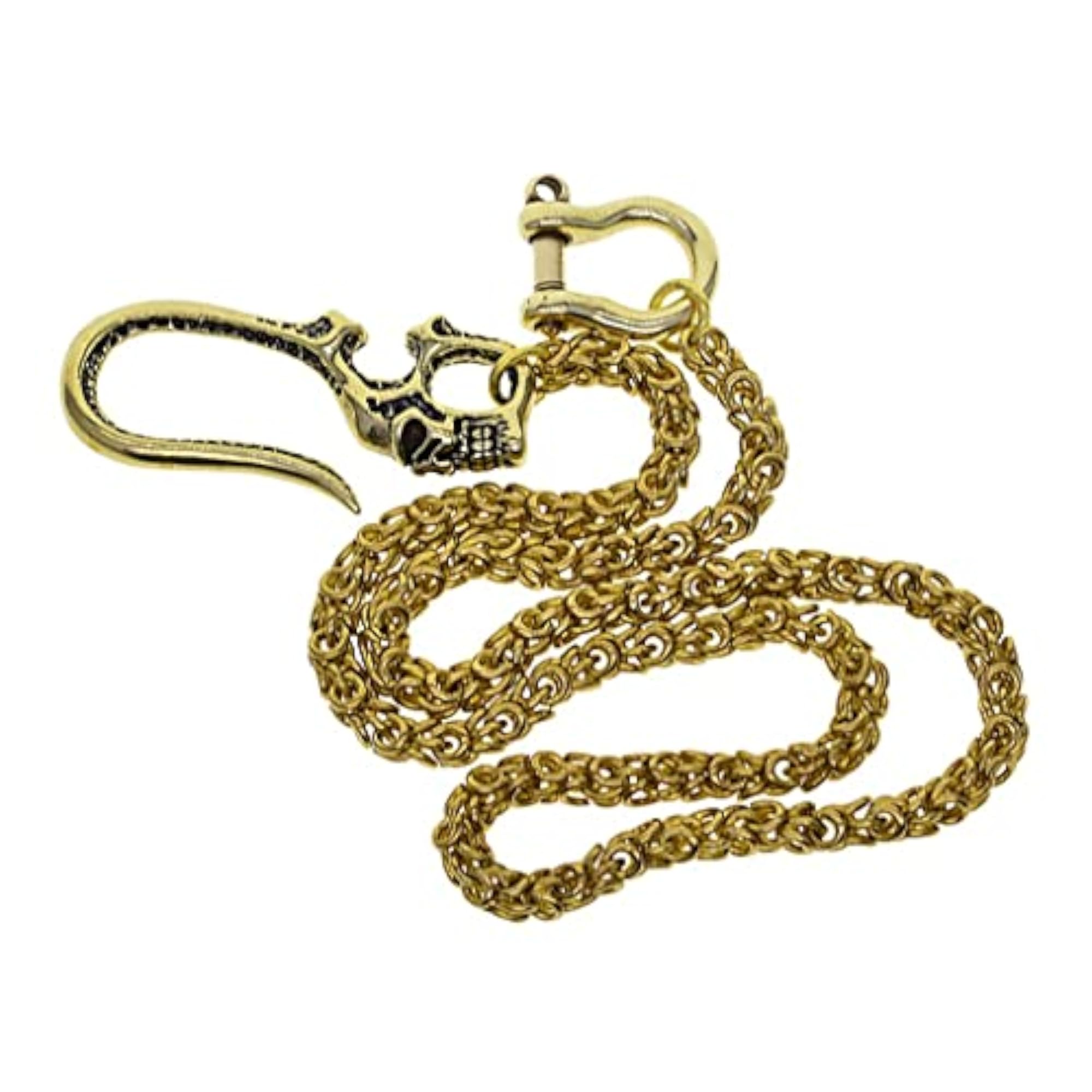 Men's Biker Chain Skull Hook Chain Necklace