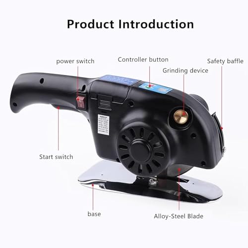 Machine à couper les tissus électrique rotative cuir coton soie - 7
