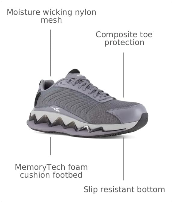 Image of Reebok Men's Work Zig Elusion Heritage Sneakers