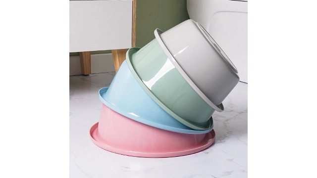 Round Plastic Wash Basin – Blue, 12 Inch Diameter, Lightweight & Thickened, For Home Or Dorm