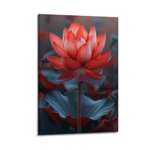 Poster décoration moderne chambre lotus Gaze Into The Future art