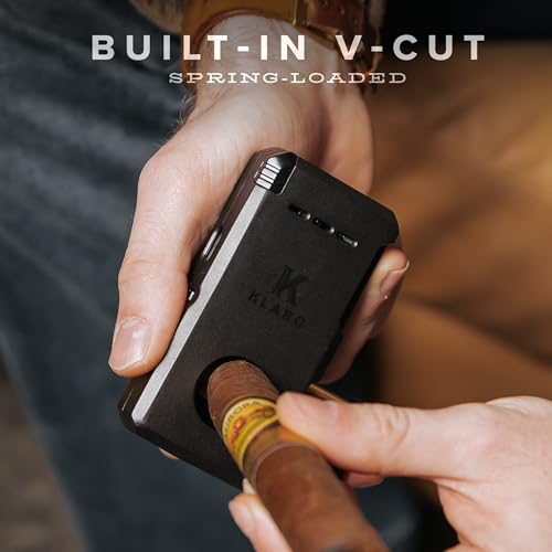 Encendedor doble llama con cortador V-Cut y funda silicona miniatura 6