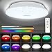 Plafoniera LED RGB Ø30.5CM, SENTASI Plafoniera LED 30W Con Telecomando Adatto per soggiorno, Camera da letto, Camera dei bambini led plafoniera RGB luce decorativa cangiante