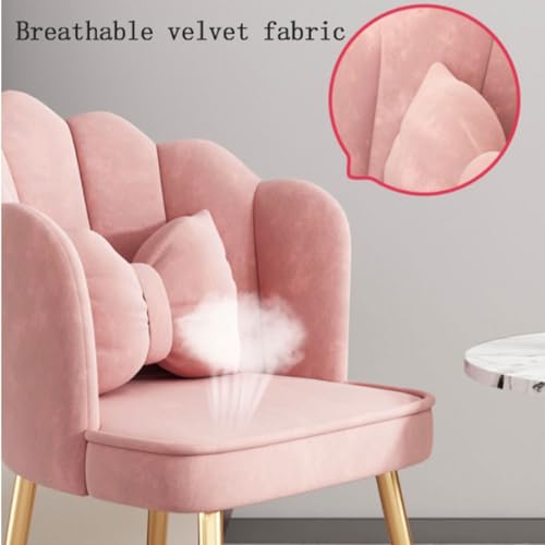 Chaise de coiffeuse moderne et confortable en velours avec dossier haut ergonomique