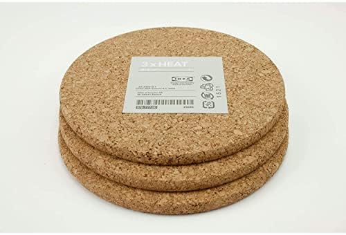 Ikea Mata stołowa podgrzewana podkładka pod stół średnica korka 19 cm 3er zestaw 19 cm