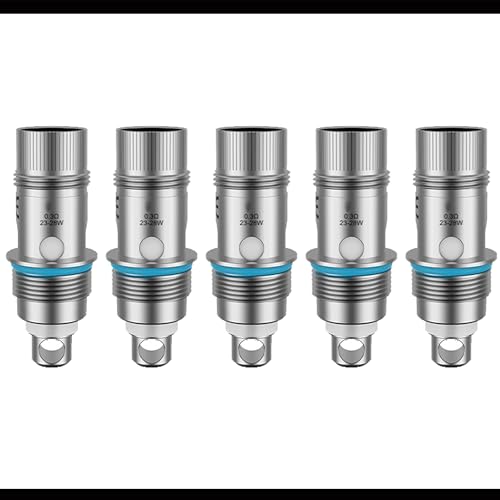Vitavap' - Pack de 5 résistances BVC 0,3 Ohm Mesh pour Nautilus 3 Aspire/kit Zelos 3 - Sans tabac, sans nicotine, sans eliquide