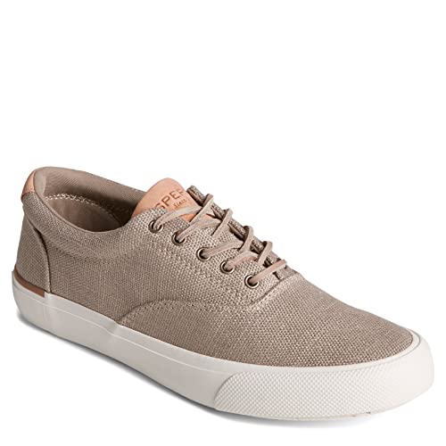 Sperry メンズ Striper II スリッポンスニーカー, トープ, 6.5