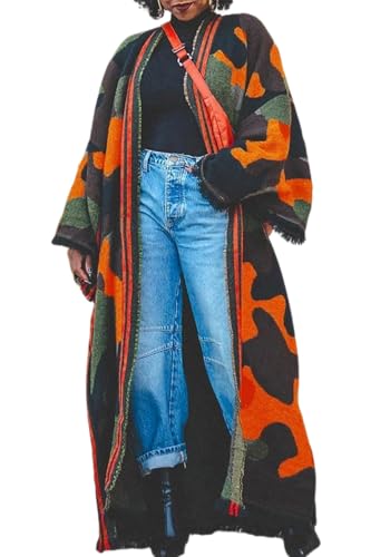 Symina Womens Long Cardigan Sweaters Open Front Chunky Knit Cozy