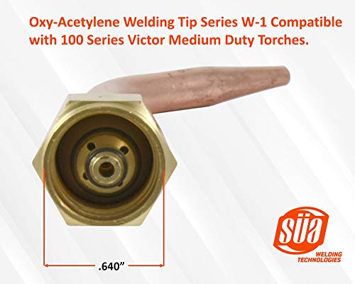 (3 Pack) Süa Welding Nozzle Replacement For 100 Series Victor Torch Handles. Sizes: 000, 00 And 0 #TOP1