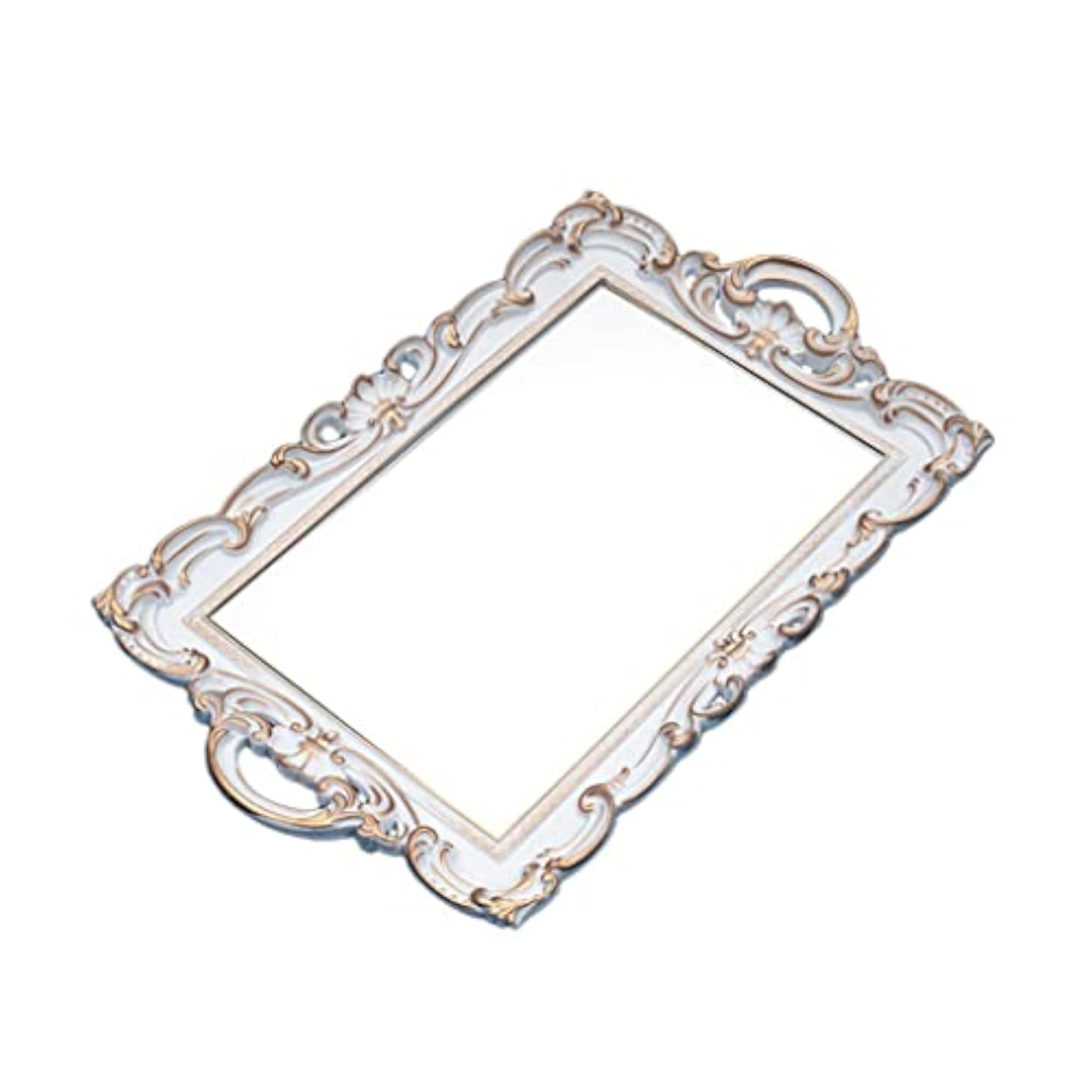 Nordic Retro Mirror Plate Decorative Tray for Home