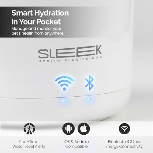 Fuente de agua inteligente Wi-Fi para mascotas con control por app miniatura 3