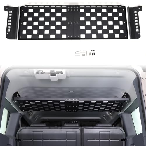 Overhead Roof MOLLE Panel Compatible with INEOS Grenadier 2020-2025 Accessories, Rear Roof Cargo Rack Storage Shelf Holder, Trunk Molle Panel Roof Rack Top Organizer Bracket Modular Luggage Carrier