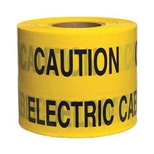Image of CAUTION ELECTRIC CABLE WARNING TAPE UNDERGROUND 25 MTRS