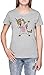 Taponando Unicornio Camisa Cadera Salto Salto Actitud Gris Camiseta Mujer Manga Corta Grey T-Shirt Women's