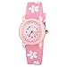 Venhoo Kids Watches 3D Cute Cartoon Waterproof Silicone Children Toddler Wrist Watch Time Teacher Birthday Gifts for 3-10 Year Girls Little Child-Pink Sakura