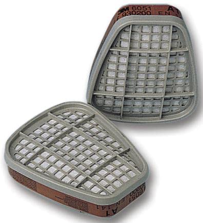 Filtro de gas y VAP A2 PK4 pares, filtro, cartucho de gas/vapor, vapores orgánicos, cantidad 8 | 6055 A2