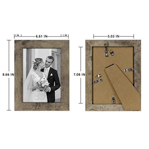 Hap Tim 5X7 Picture Frame Carbonized Black Wooden Photo Frames For Tabletop Display And Wall Decoration, Set Of 4 (Cwh-5X7-Cb) #TOP5