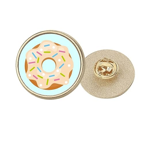Broche ronde en métal doré pour valoriser la couleur d'un dessert vert taille M