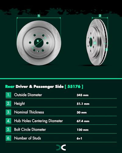 Image of SCITOO-Brake Kits For Cadillac For SRX 2010-2016,For Saab For 9-4X 2011