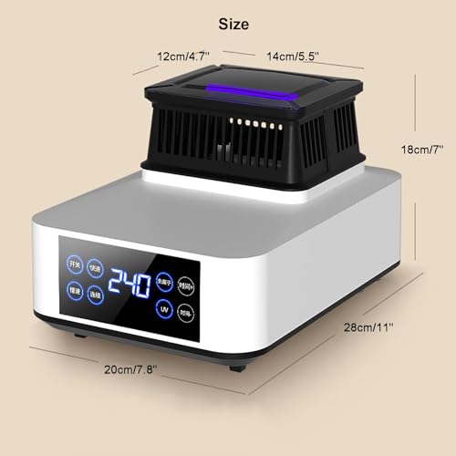 Mini sèche-linge 1500W blanc avec télécommande et minuterie - 6
