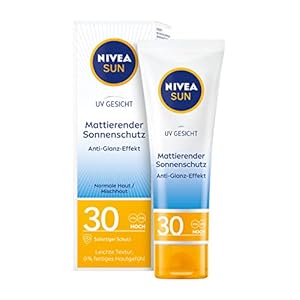 NIVEA Sun UV-gezichtsbeschermingsfactor 30 (50 ml), niet-vette zonnecrème voor het gezicht, direct effectieve zonnemelk…