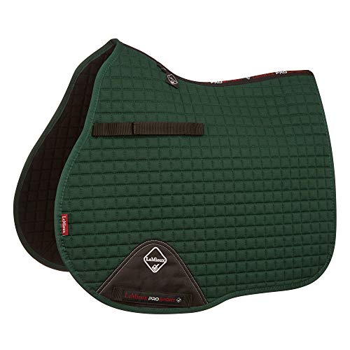 LeMieux General Purpose Cotton Square Saddle Pad - English Saddle Pads for Horses - Equestrian Riding Equipment and Accessories - (Green - Large)