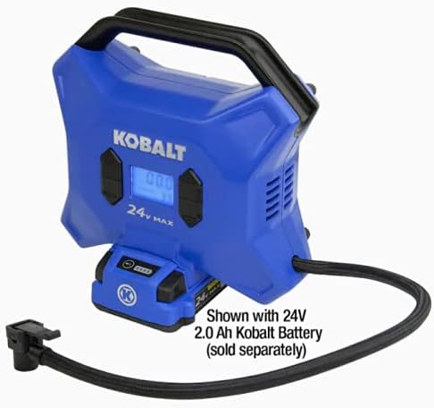Miniatura 5 de Style Selections Inflador de aire inalámbrico de alta presión Kobalt de 24 voltios de iones de litio (iones de litio) de 24 voltios (Fuente de