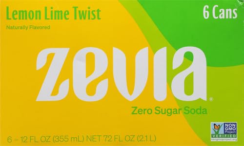 Miniatura 2 de Zevia Soda Zero Calorie, Lemon Lime Twist, latas de 12 onzas (paquete de 6)