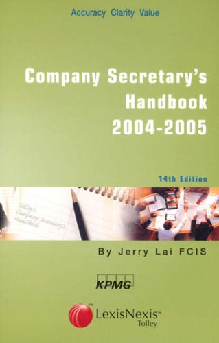 Buy Tolley's Company Secretary's Handbook Book Online at Low Prices in ...