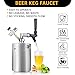 WELLBOM Draft Beer Keg Tap Faucet, Stainless Steel Core Brass USA Standard 1-1/8