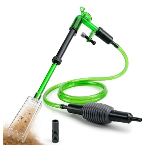 NICREW Aquarium Wasserwechsler, Kiesreiniger für Aquarium Wasserwechsel und Reinigung, Handbetriebener Sauger Bodenreiniger Aquarium Reiniger