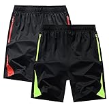 ◆ Stil: Sport Shorts Herren Sommer Kurze Hose Cargo-Shorts, lockere Passform mit geraden Beinen. Sitzt bequem in der Taille. Gürtelschlaufen zur Taillenverstellung, praktische und tiefe Mehrfachtaschen.