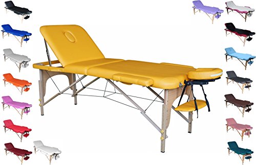 POLIRONESHOP VENERE Lit table portable pour massage esthétique tattoo bois