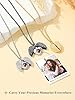 Custom4U Cubic Zirconia Angel Wing Heart Locket Necklace with Picture Custom Personalised Photo Locket Necklaces for Women #5