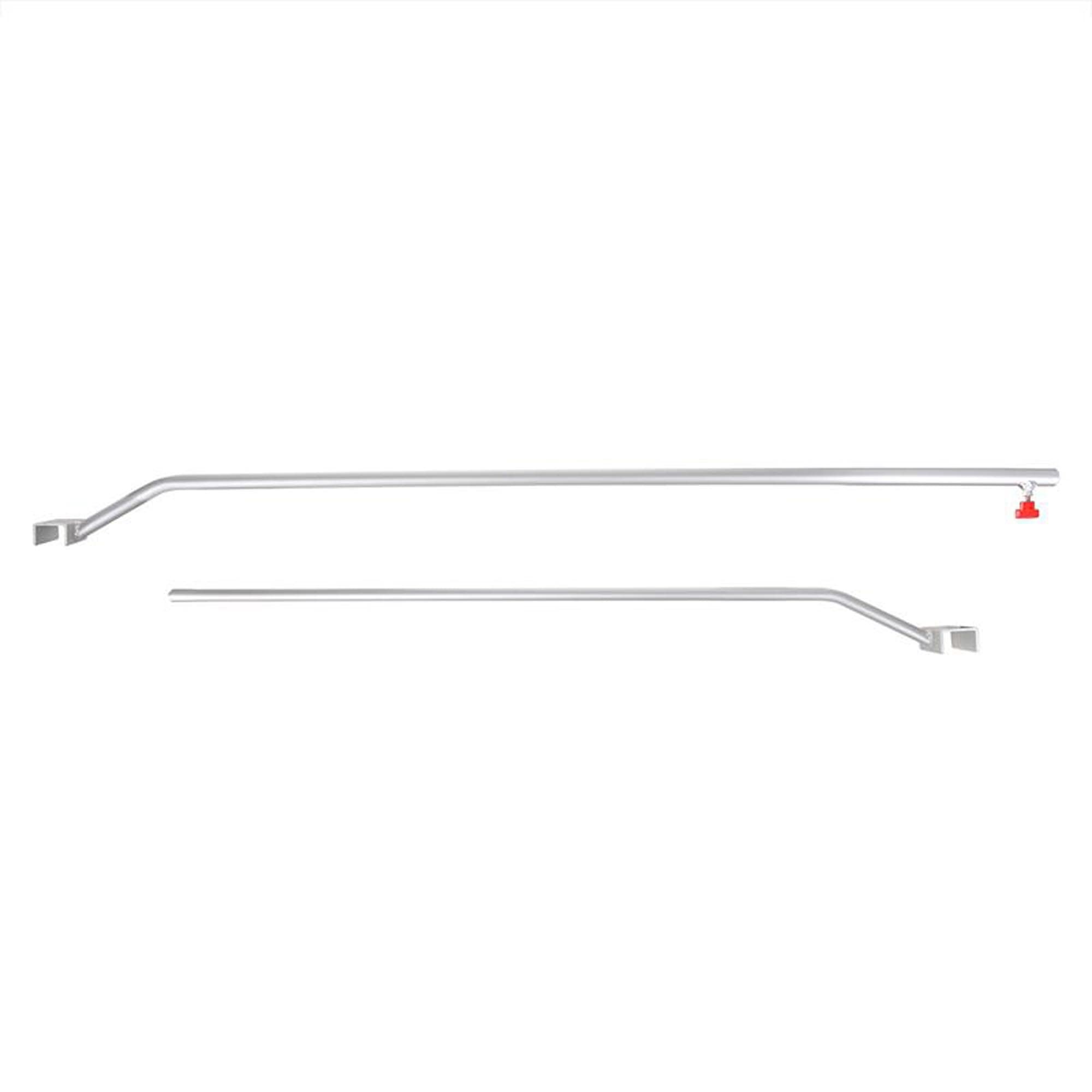 2X Flachplanenbügel Aluminium verstellbar 108-146cm Planenbügel für Anhänger