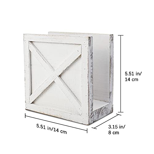 Karisky-Farmhouse-Napkin-Holder-Solid-Real-Wood-Rustic-Cocktail-Paper-Napkin-Dispenser-for-Kitchen-Countertops-Dining-Picnic-Table-Decor-White