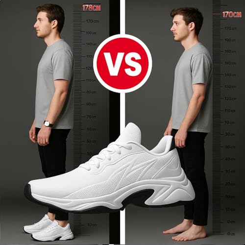 Tallure Height Increase Sneakers, 4 inch Invisible Internal Lift Cushioned Lightweight Breathable, Removable Insole for Daily Wear3