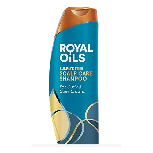 Head & Shoulders Royal Oils Sulfate-Free Scalp Care Anti-Dandruff Shampoo for Natural, Curly, and Coily Hair, with Coconut Oil and Apple Cider Vinegar, Paraben Free, 12.8 Fl Oz
