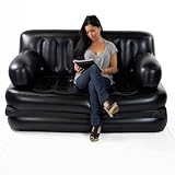 Smart Air Beds Queen Sized 5 x 1 Inflatable Sofa Bed, Black