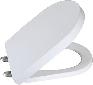 UF089 UF Small U Shape Toilet Seat For WinZo Compact Toilet, Heavy Duty Material Soft Close Easy Install Clean Design, White