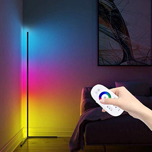 Led Corner Floor Lamp RGB Color Changing Modern Dimmable Light 56