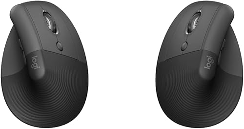 Logitech Ratón ergonómico vertical de elevación, inalámbrico, Bluetooth o Logi Bolt receptor USB, clics silenciosos, 4 botones y mouse ergonómico