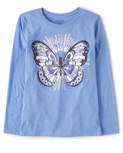 Image of The Children's Place Girls' Unicorns,Sports,Princess Long Sleeve Graphic T-Shirts