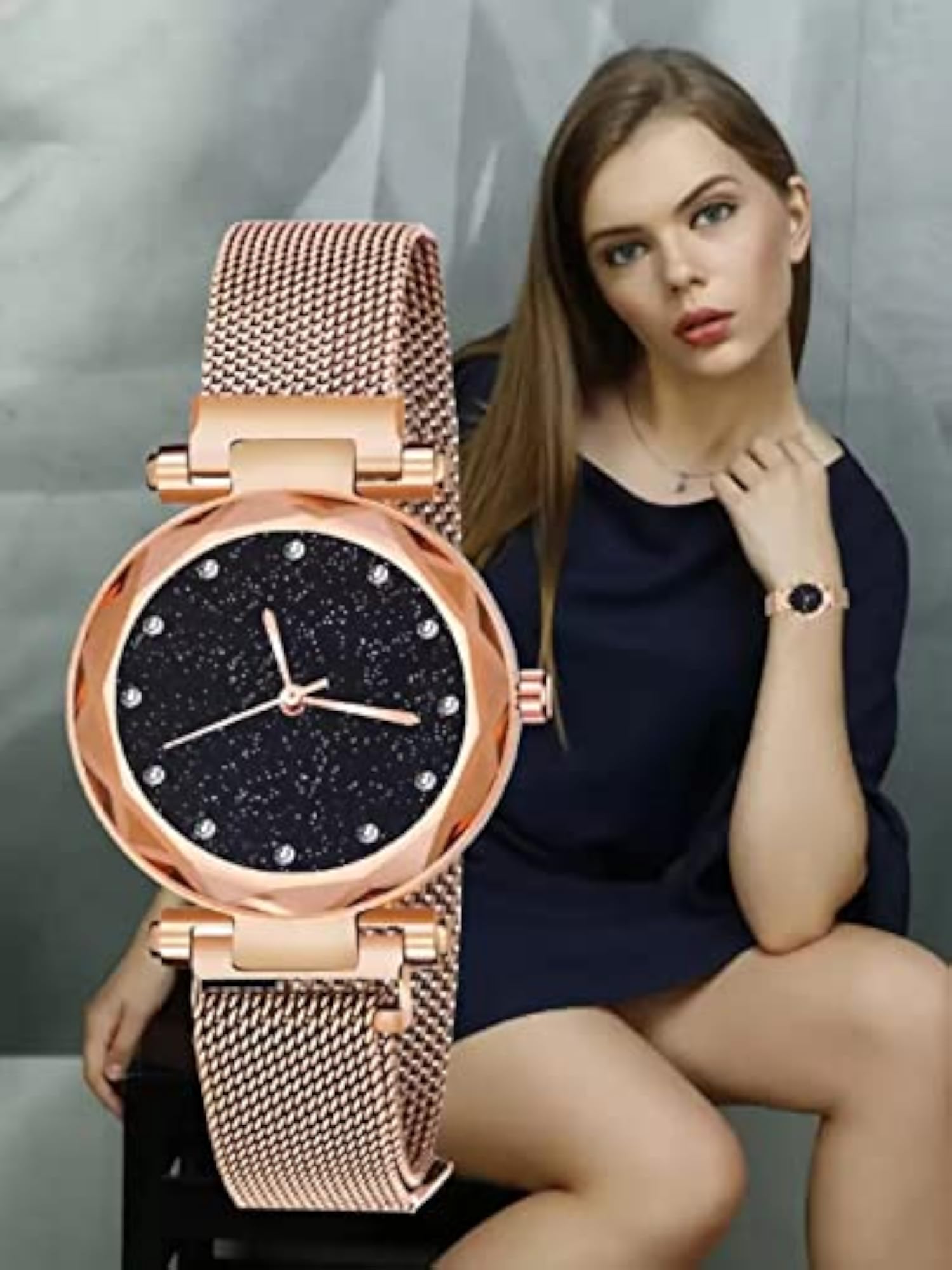 Women's Stylish Analog Wrist Watch, Elegant Design